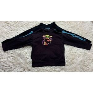 2 piece Boys Size 8 Baby Yoda & Skeleton Hoodie Bundle by Old Navy & Star Wars